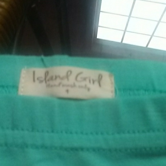 Aqua colored triple ruffle pants size 4 regular - Picture 3 of 3